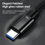 6A 120W USB-A to Type-C кабель для быстрой зарядки и передачи данных медный шнур длиной 1M/2M для iPhone 16 15 15 Plus для Huawei Mate XT для Xiaomi MIX Fold4 для Samsung Galaxy Z Fold6