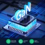 [GaN Tech] Blitzwolf® BW-i100 120W 5-Port USB PD Charger 2USB-A+3USB-C PD3.0 QC3.0 AFC FCP SCP PPS PE APPLE Fast Charging Desktop Charging Station EU Plug for iPhone 15 14 13 for Samsung Galaxy Z Flip4 for MacBook Pro for Airpods for Apple Watch