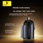 Baseus 30W 2-Port USB PD Car Charger Adapter USB-C+USB-C PD QC SCP FCP AFC Fast Charging for iPhone 16 16 Pro 15 14 13 Pro Max for Huawei Mate XT for Xiaomi MIX Fold4 for Samsung Galaxy Z Flip6