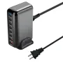 Bakeey YMX-908 500W 8-Port USB PD Charger 2USB-A+6USB-C PD Fast Charging Desktop Charging Station EU Plug US Plug for iPhone 16 15 Pro 14 13 12 Pro Max for Huawei Mate XT for Xiaomi 15pro