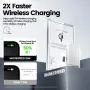 Movespeed P03 30W 38.5Wh 10000mAh Wired Charging Magnetic Power Bank with 15W Wireless Charger External Battery Power Supply Fast Charging for iPhone 16 16Pro 15 14 13 Pro Max for Huawei Mate XT for Xiaomi MIX Fold4