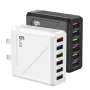 LYK-885 15W 3.1A 6-Port USB Charger 6USB-A Fast Charging Wall Charger Adapter EU Plug US Plug for iPhone 16 15 14 13 12 for Huawei Mate XT for Xiaomi 15pro for Samsung Galaxy Z Flip6