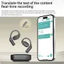 V1 OWS bluetooth Headset Smart Translation Earphone Magnetic Suspension Diaphragm Speaker HiFi Sound Powerful Bass AI Intelligent Noise Reduction 28H Playback IP54 Waterproof 200+ Languages Supported Earhooks Sports Headphones