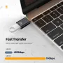 10A OTG USB 3.0 - Type-C Adaptörü USB Dişi - Type-C Erkek Hızlı Şarj Adaptörü OTG USB-C Xiaomi için Samsung Dizüstü Bilgisayar için