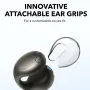 Soundcore C40i Clips-on Earbuds Wireless bluetooth 5.4 Earphone Flexible Joint Design Racetrack Dynamic Drivers 3D Surround Sound AI-Enhanced Clear Calls 21H Playback Headphones