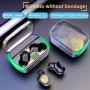 M60 TWS bluetooth 5.3 Earphone 8D Stereo ACC Decoding 400mAh Battery LED Digital Display In-ear Sports Headphone