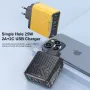 Chargeur USB PD USLION BK303 100 W 4 ports 2 USB-A + 2 USB-C PD QC3.0, adaptateur secteur à charge rapide, prise UE, prise US pour iPhone 15, 14, 13 Pro, Huawei Nova Pro, Samsung Galaxy Z Flip6, Xiaomi Civi 4Pro
