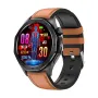 ET480 1.43inch AMOLED Display ECG Non-invasive Blood Glucose Blood Composition Measurement BMI Boby Fat bluetooth Call Heart Rate Blood Pressure Blood Oxygen Monitor Sleep Monitoring Women's Health Multi-sport Modes IP68 Waterproof Smart Watch