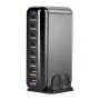 Bakeey YMX-908 500W 8-Port USB PD Charger 2USB-A+6USB-C PD Fast Charging Desktop Charging Station EU Plug US Plug for iPhone 16 15 Pro 14 13 12 Pro Max for Huawei Mate XT for Xiaomi 15pro