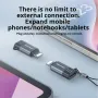 AWEI A11 Type-C Male to iP Female / iP Male to Type-C Female Adapter Converter for Phone Laptop Computer