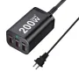 [GaN Tech]Bakeey 200W 6-Port USB PD Charger 3USB-A+3USB-C Fast Charging Desktop Charging Station EU Plug US Plug for iPhone 15 14 13 for Huawei Pura 70 Ultra for Xiaomi Civi 4 Pro for Samsung Galaxy S24
