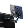 USAMS US-ZJ076 Magnetic Car Phone Holder 360° Rotary Center Console Mount Stand for iPhone 16 15 Pro 14 13 12 Pro Max for Samsung Galaxy Z Flip6 for Oppo A5 Pro for Xiaomi 15pro