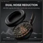 ONIKUMA GT811 bluetooth 5.4 Gaming Headset Dual Noise Reduction Headphone ANC ENC Noise Cancelling 40mm Horn 55H Playback 60ms Low Game Delay Support 3.5mm Wired Connection On-ear E-sports Headphones