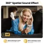 HAYLOU S30 Pro ANC Headset Wireless bluetooth 5.4 Headphone -43dB Active Noise Cancelling Hi-res 40mm Dynamic Driver 360° Spatial Sound 80H Playtime Customized APP Foldable Headphones