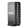 [GaN Tech]Bakeey YMX-908-600W 600W 8-Port USB PD Charger 5USB-C+3USB-A QC PD Fast Charging Desktop Charging Station EU Plug US Plug for iPhone 16 16 Pro 15 14 13 Pro Max for Huawei Mate XT for Xiaomi 15pro