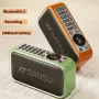 SANSUI F35 Wireless bluetooth Speaker Bass Diaphragm HiFi Sound Hands-free Calls 2400mAh Support TF Card USB 3.5mm AUX Payback Music Player Portable Subwoofer