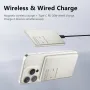 MOVESPEED S05 15W 19.25Wh 5000mAh Wireless Magnetic Power Bank xternal Battery Power Supply with 1 Input & 2 Outputs Fast Charging for iPhone 15 14 13 for Huawei Mate60 Pro for Samsung Galaxy S24 for Xiaomi 14pro