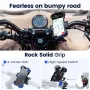 Joyroom Bike Phone Holder 360° View Universal Bicycle Phone Holder Shockproof Bracket GPS Clip for 4.7-7 inch Mobile Phone Stand