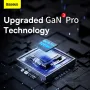 [GaN Tech] Baseus GaN3 pro 100W 5ポート USB PD 充電器 AC+2USB-A+2USB-C QC2.0 3.0 4+ PD3.0 AFC FCP SCP PE PPS Apple 2.4A 急速充電デスクトップ充電ステーション EUプラグ 100W Type-C - Type-C 1.1mケーブル付き