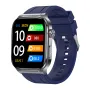 ET588 Display AMOLED da 1,96 pollici Funzione esame microfisico ECG Chiamata Bluetooth Frequenza cardiaca Pressione sanguigna Monitoraggio dell'ossigeno nel sangue Monitoraggio del sonno Misurazione BMI Acido urico Funzione lipidica Esercizio di respirazi