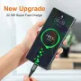 Cabo USB para Tipo C USLION 5A QC SCP AFC PPS MTK PE de carregamento rápido com núcleo de nylon e transmissão de dados de 1 m/2 m de comprimento para Samsung Galaxy Note 20, Huawei Mate 50 e Xiaomi Mi 12