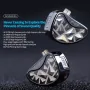 KZ AS24 Pro HiFi Earphone In-ear Monitor Earbuds 24 Balanced Armature Drivers 4-level Tuning Switch DLP 3D Printing Technology 3.5mm Jack Earbuds Headset