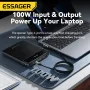 Essager PB905 120W 18,5Wh 20000mAh LED Display Digital Power Bank Cabo Tipo C + IP integrado Fonte de alimentação de bateria externa com 2 entradas e 5 saídas Suporte PD2.0 QC3.0 FCP SPC AFC Carregamento rápido para iPhone 16 Pro 15 14 Pro Max para Huawei