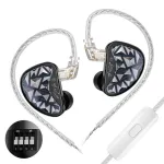 KZ AS24 Pro HiFi Earphone In-ear Monitor Earbuds 24 Balanced Armature Drivers 4-level Tuning Switch DLP 3D Printing Technology 3.5mm Jack Earbuds Headset