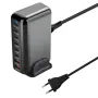 Bakeey YMX-908 500W 8-Port USB PD Charger 2USB-A+6USB-C PD Fast Charging Desktop Charging Station EU Plug US Plug for iPhone 16 15 Pro 14 13 12 Pro Max for Huawei Mate XT for Xiaomi 15pro