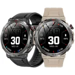 MK68 1.43inch AMOLED Display Compass bluetooth Call Heart Rate Blood Oxygen Monitor Stress Testing Women's Health Sleep Monitoring Multi-sport Modes Music Playback IP68 Waterproof Smart Watch