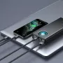 Baseus 65W USB PD 30000mAh Power Bank PD QC3.0 FCP SCP Fast Charging External Battery Charger 3 Inputs & 5 Outputs with 100W USB-C to USB-C Cable for iPhone 16 16 Pro 15 Mini for Samsung Galaxy Z Flip6 Xiaomi 15 pro for iPad Pro 2020 MacBook Air 2020