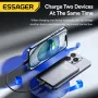 ESSAGER AKD-YD52 20W 5000mAh Magnetic Wireless Power Bank External Battery Power Supply with 1 Input & 2 Outputs Fast Charging for iPhone 15 14 13 for Xiaomi Civi 4 Pro for Huawei Pura70 Ultra for Samsung Galaxy S24