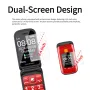 MAFAM F899 2.4 pollici Doppio display 2800mAh FM Vibrazione SOS Torcia veloce Volume alto Telefono cellulare con funzionalità flip