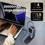 Ugreen Nexode PB721 130W 20000mAh Paparan Skrin Pintar Bank Kuasa Bekalan Kuasa Bateri Luaran dengan 1 Input & 3 Output Menyokong Pengecasan Pantas PD3.0 untuk iPhone 16 15 Pro 14 13 Pro Max untuk Huawei Mate XT untuk Xiaomi 15pro