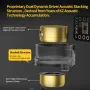 KZ Merga Wired Earphone Double Dynamic Drivers Quad Driver HiFi Bass Tuning Music 3.5mm In-ear Headphone Earbuds