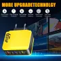 65W 6-Port USB PD Charger 3USB-A+3USB-C PD QC3.0 Fast Charging Wall Charger Adapter EU Plug US Plug for iPhone 16 16 Pro 15 14 13 Pro Max for Samsung Galaxy Z Flip 6 for Huawei Mate XT