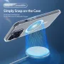 DUX DUCIS Slim Transparent Phone Case Strong Magnetic Attraction Cover with Airbag Shockproof for iPhone 15 15Plus 15 Pro 15Pro Max