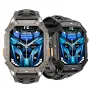 FOSSiBOT VIRAN X1 2.13inch AMOLED Display Barometer Compass 100 Days Standby bluetooth Call Heart Rate Blood Pressure Blood Oxygen Monitor Breath Training Female Health Sleep Monitoring Barometer Compass Multi-sport Modes Music Playback Smart Watch