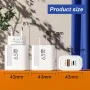 [GaN Tech] APD-180 65W 2 Portlu USB PD Şarj Cihazı USB-A+USB-C PD QC3.0 Hızlı Şarj Duvar Şarj Adaptörü AB Fişi ABD Fişi iPhone 16 15 14 13 Pro için Samsung Galaxy Z Flip6 için Xiaomi Civi 4 Pro için Huawei Nova Flip