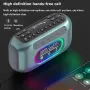 SANSUI F31 Mini bluetooth Speaker Dual 40mm Magnetic Speakers Bass Enhancement Unit RGB Light Hands-free Call Support TF Card USB Drive 3.5mm AUX Playback FM Radio Mini Wireless Speakers