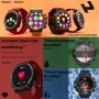 LOKMAT ZEUS 5 PRO 1.54 inch Power Metallurgy 5ATM Heart Rate Blood Oxygen Blood Pressure Monitor Outdoor Sports Smart Watch