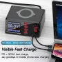 Carregador USB PD3.0 QC3.0 de 100 W com 8 portas Bakeey, estação de carregamento de mesa, carregador inteligente, carregador sem fio de 10 W, base de carregamento para iPhone 11 SE 2020, Huawei