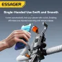 ESSAGER ES-ZJ28 Universal Bike Phone Holder Handlebar/Rearview Mirror Mount Bracket 360° Rotation for 4.7-6.7inch Mobile Phone Stand Shockproof Bracket