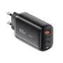 [GaN Tech] Essager 65W 3ポート USB PD 充電器 2Type-C+USB-A PD3.0 QC3.0 急速充電 壁掛け充電器アダプター EUプラグ USプラグ UKプラグ iPhone 13 14 14Pro 14Pro Max Samsung Galaxy S23 Oppo Reno9 Huawei Mate50用
