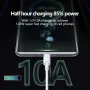 10A 120W USB-A to Type-C кабель для быстрой зарядки и передачи данных с луженым медным сердечником длиной 1M/2M для iPhone 15 15 Plus для Huawei Pura70 Ultra для Honor V40 для Xiaomi Civi4 Pro