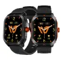Weofly Pioneers 1.95inch AMOLED Display bluetooth Call Heart Rate Blood Pressure Blood Oxygen Monitor Sleep Monitoring Stress Tracking Female Health Breathing Exercise Multi-sport Modes IP68 Waterproof Smart Watch