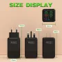 150W 6 Portlu 4USB+2PD Çok Portlu 5V 2.4A Hızlı Şarj Cihazı Duvar Şarj Adaptörü AB Fişi iPhone 13 14 14Pro için Redmi K60 için Huawei Mate50 için Samsung Galaxy S23 için