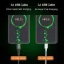Cabo USB para Tipo C USLION 5A QC SCP AFC PPS MTK PE de carregamento rápido com núcleo de nylon e transmissão de dados de 1 m/2 m de comprimento para Samsung Galaxy Note 20, Huawei Mate 50 e Xiaomi Mi 12