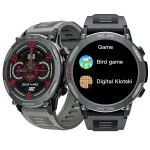 LOKMAT ZEUS 4 PRO 1.43inch AMOLED Display 5ATM Waterproof AI Voice Assistant bluetooth Call Heart Rate Blood Pressure Blood Oxygen Monitor Sleep Monitoring Body Temperature Detection Multi-sport Modes Music Playback Smart Watch