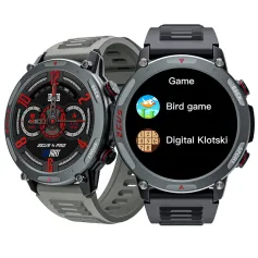 LOKMAT ZEUS 4 PRO 1.43inch AMOLED Display 5ATM Waterproof AI Voice Assistant bluetooth Call Heart Rate Blood Pressure Blood Oxygen Monitor Sleep Monitoring Body Temperature Detection Multi-sport Modes Music Playback Smart Watch